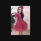 Puffy Ruffles Fuchsia Chic Girl Dress Set