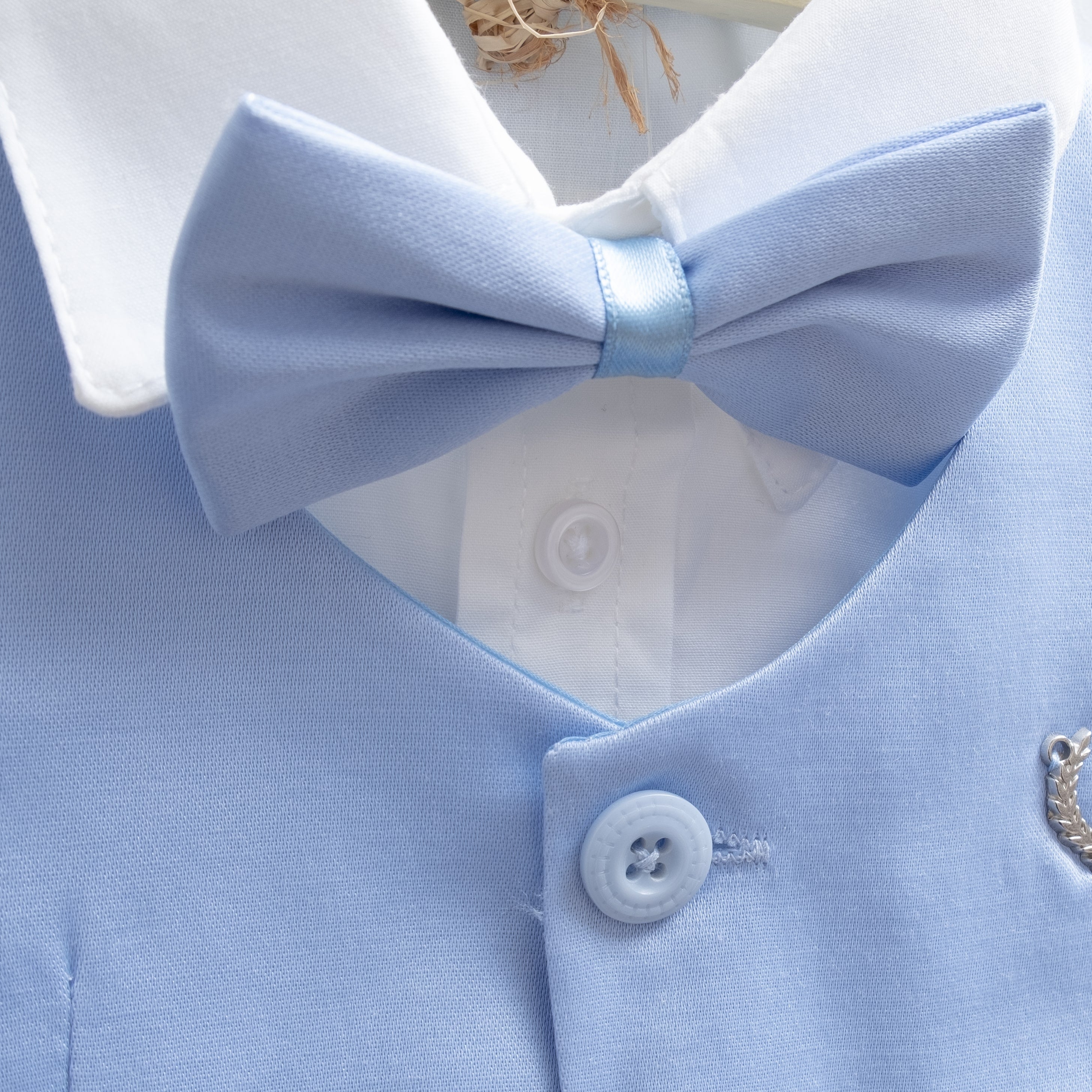 Baby boy blue dress 2024 shirt