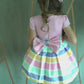 Robe rose colorée