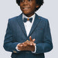 Blue Slim Fit Formal 4-Piece Suit Set