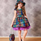 Colorful Sleeveless Puffy Girl Dress Set- Dressy Angels